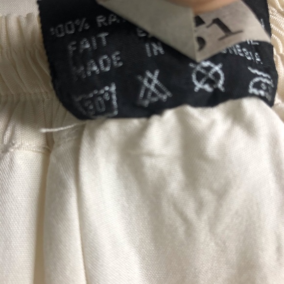 Embroidered ivory high waist rayon maxi wrap skirt - Picture 13 of 13